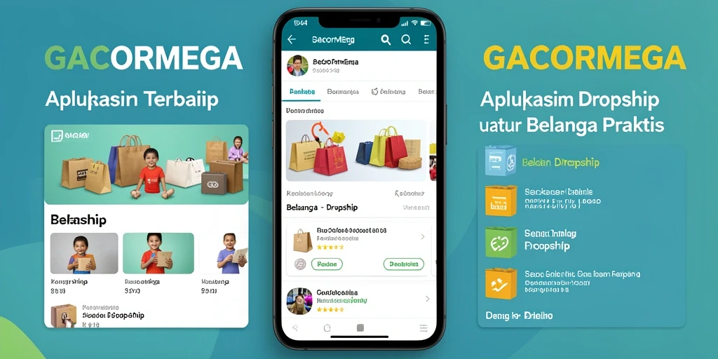 Antarmuka GACORMEGA yang menarik dan mudah digunakan untuk dropship.