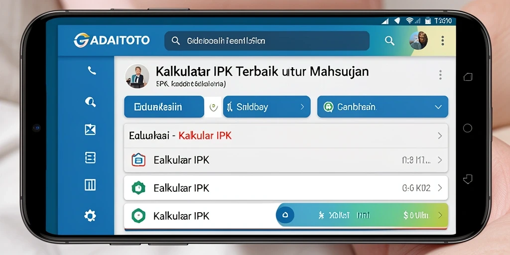 Antarmuka GADAITOTO yang sederhana dan fungsional untuk Kalkulator IPK.