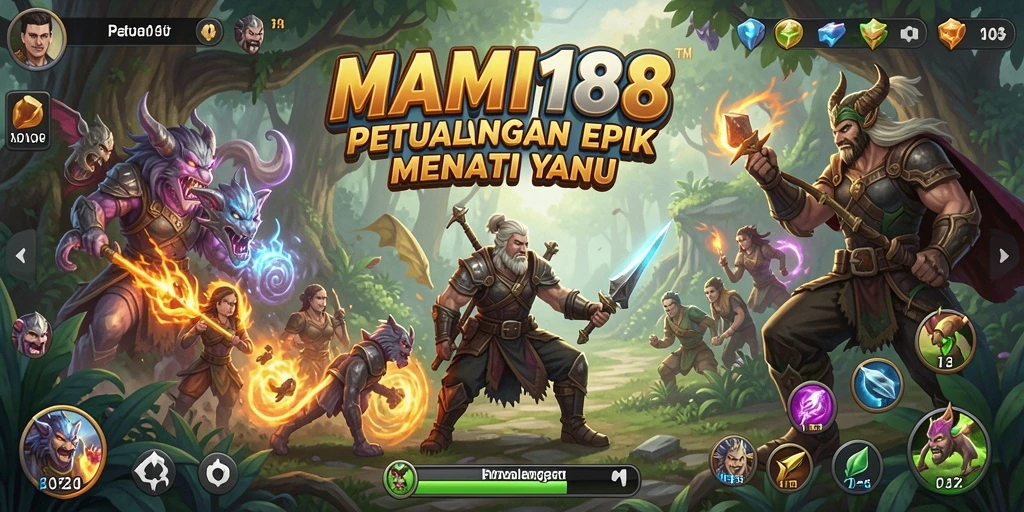 Antarmuka MAMI188 yang menarik dan penuh warna di dalam game Petualangan.