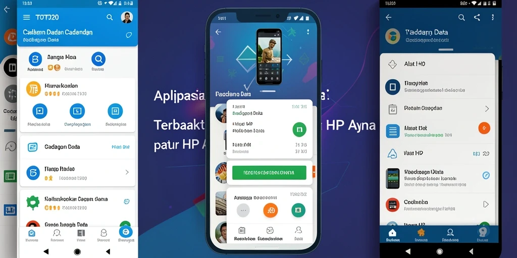 Antarmuka TOTO20 yang ramah pengguna dalam proses cadangan data.